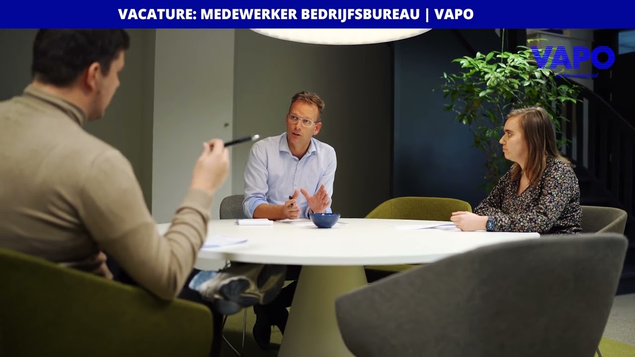 Vacaturevideo – VAPO – Medewerker Bedrijfsbureau